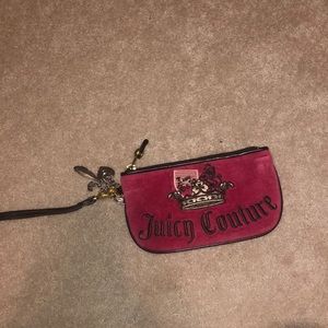 Juicy couture velvet wristlet